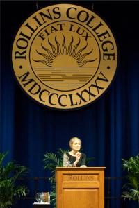 Gloria Steinem - Rollins Podium